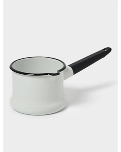 Ковш эмалированный, 1 л, без декора, белый Nobrand