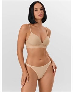 Трусы женские бразилиана в бежевом цвете Mark formelle