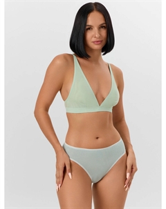 Трусы женские классические в зеленую полоску Mark formelle