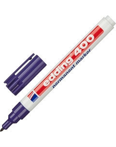 Маркер перманентный 400/8 фиолетовый (толщина линии 1 мм) круглый наконечник Edding