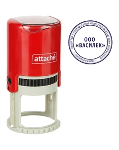 Оснастка для печати круглая 9140 R40 40 мм красная Attache