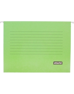 Подвесная папка А4 до 200 листов зеленая (5 штук в упаковке) Attache