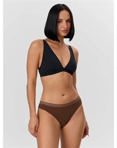 Трусы стринги женские коричневые Mark formelle