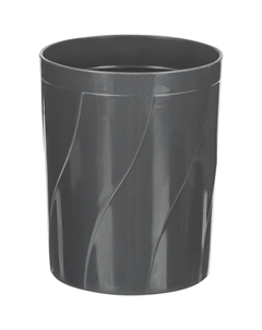 Подставка-стакан для канцелярских принадлежностей Line серая 10x8x8 см Attache