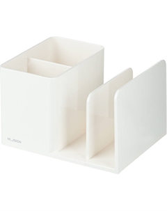 Подставка-органайзер для канцелярских принадлежностей NuSign 4 отделения белая 12x15.5x9.6 см Deli