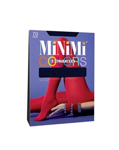 Колготки темно-синие Blu Scuro 3 / Mini MULTIFIBRA COLORS 70 Minimi