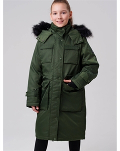 Пальто текстильное с полиуретановым покрытием для девочек Playtoday tween