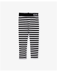 Леггинсы полосатые белые для девочек Gulliver