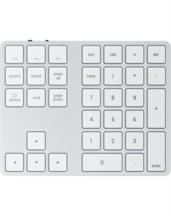 Клавиатура Wireless Aluminum Extended Keypad ST-XLABKS серебряная Satechi