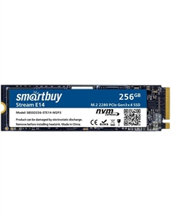 Накопитель SSD M.2 2280 SBSSD256-STE14-M2P3 Stream E14 256GB NVMe PCIe3 Smartbuy
