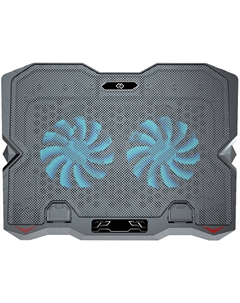 Подставка для ноутбука Digma D-NCP150-2 15.6", 360x260x27мм, 38дБ, 2xUSB, 2x120ммFAN, 650г, металл/пластик, черный