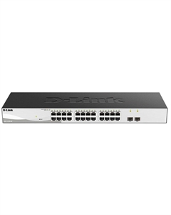 Коммутатор управляемый DGS-1210-26/F3A 24 10/100/1000Base-T ports and 2 100/1000Base-X SFP ports. 8K Mac address, 802.3x Flow Control, 4K of 80 D-link