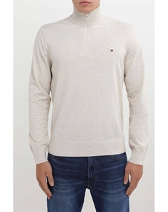 Пуловер хлопковый с воротником на молнии Tommy hilfiger