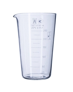 Стакан мерный 250мл стекло Нет марки