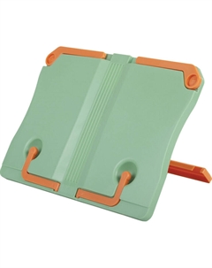 Подставка для книг Класс пластиковая зеленая Комус