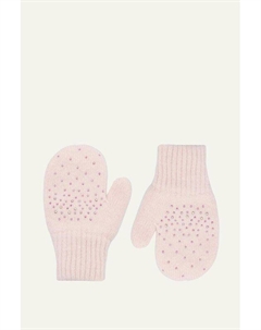 Варежки шерстяные со стразами Totti