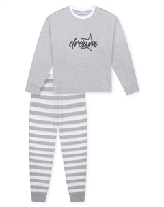 Пижама, серый Schiesser