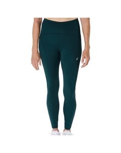 Женские дорожные леггинсы с высокой талией - беговые леггинсы, зеленый Asics