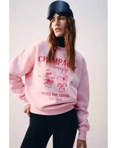 Свитшот из футера с принтом Befree