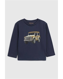 Лонгслив хлопковый с принтом Mayoral