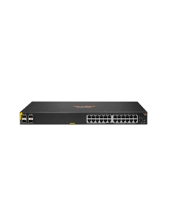 Коммутатор Aruba 6000 24G, управляемый, кол-во портов: 24x1 Гбит/с, кол-во SFP/uplink: SFP 4x1 Гбит/с, установка в стойку, PoE: 24x30Вт (макс. 370Вт) (R8N87A) Hpe