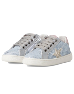 Кроссовки Pinn Zip, Jeans/Silver/Pink Naturino