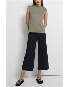 Идеальный топ без рукавов с четким краем в сером цвете, серый Theory