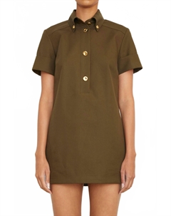 Мини-платье Noelle в оливковом цвете Brandon maxwell