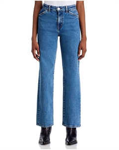 Джинсы Westley High Rise с завышенной талией и укороченным штанином в голубом цвете Mere Redone