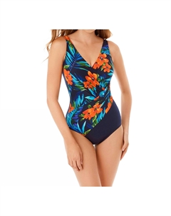 Самоанский закат Oceanus асимметричный слитный купальник в цвете "морская синь" Miraclesuit