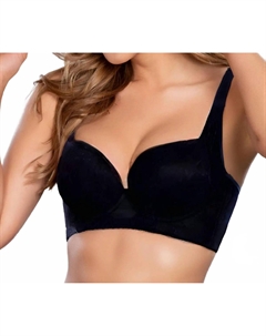 Бюстгальтер с косточками и широкими бретелями, черный Siluets