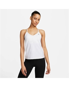 Indy Женский белый топ с ремешком-майкой и встроенным бюстгальтером Nike