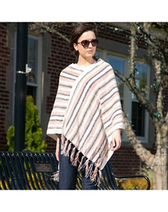 Полосатое пончо, розовый Truedames