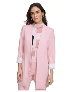 Женская куртка Blazer, размер 12P, розовая, с открытым передним рукавом, FTS1342 Calvin klein