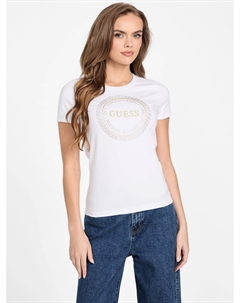 Футболка Eco Julie с пайетками, белый Guess factory
