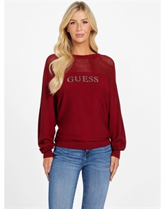 Свитер с круглым вырезом Tina Crystal, красный Guess factory