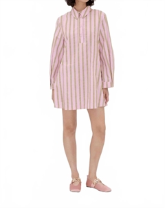 Туника с закатанными рукавами в обойную полоску, Wallpaper Stripe Stine goya