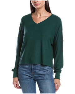 Свободный пуловер Vic с V-образным вырезом, зеленый Michael stars