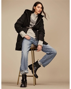 Женская военная пуховая куртка, черный Lucky brand