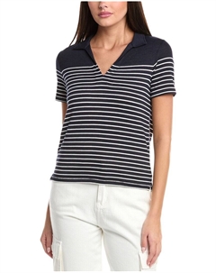 Поло с вязаными полосками, синий Rag & bone