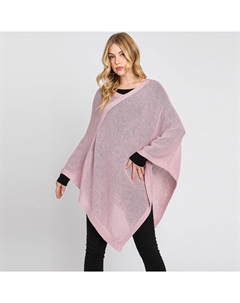 Вязаный пончо свободного кроя, лавандовый Truedames