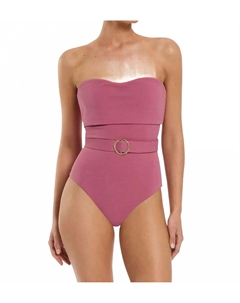 Australia Isla бандо купальник цельный в розовато-лиловом цвете Jets