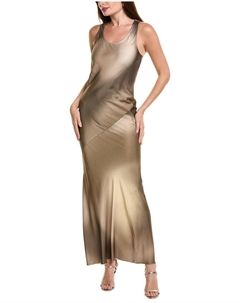 Платье макси из сатина с принтом Daisy, коричневый Rag & bone