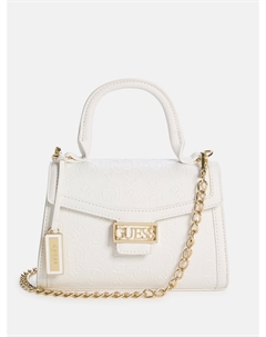 Сабина мини-сумка с верхней ручкой, белый Guess factory