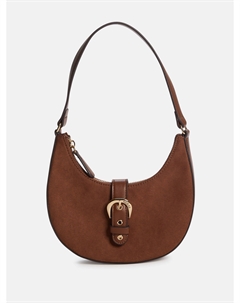 Нира мини-сумка через плечо из замши, коричневый Guess factory