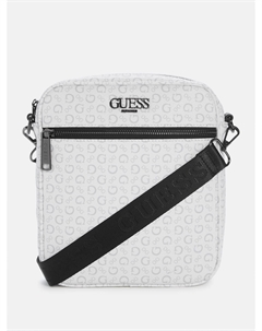 Сумка-кроссбоди Gio Logo с верхней молнией, белый Guess factory