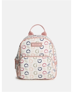 Рюкзак с логотипом из ткани Canvas, Rainbow Logo Print Guess factory