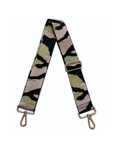 Камуфляжный ремень для гитары в светло-розовом цвете Ahdorned