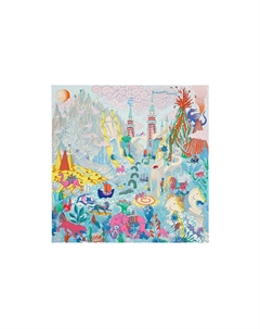 HERMES Шёлковый шарф женский голубой, Light Blue Hermès