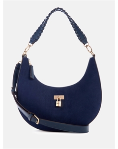 Калин Искусственная замковая сумка через плечо, индиго Guess factory